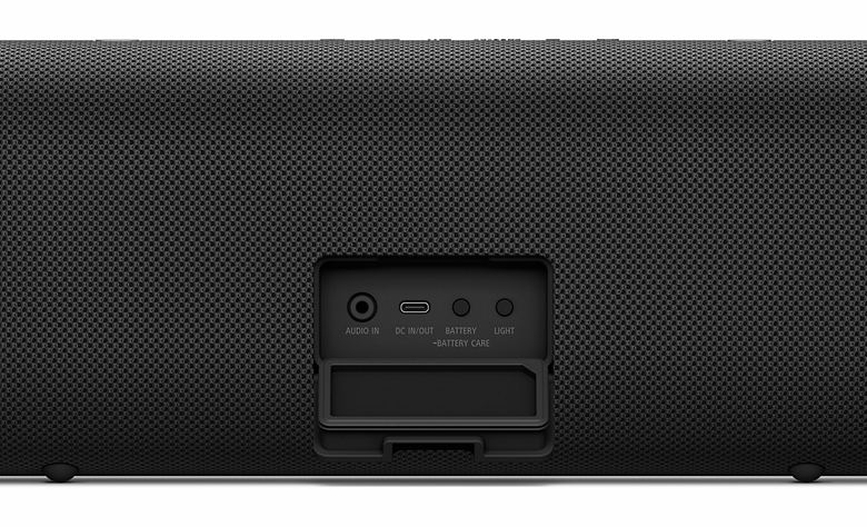 A view showing the USB port