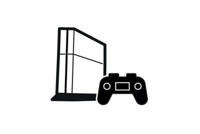 Icon of a gaming console.