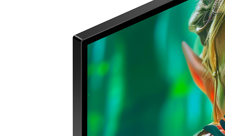 Angled close-up of BRAVIA TV's flush surface design.