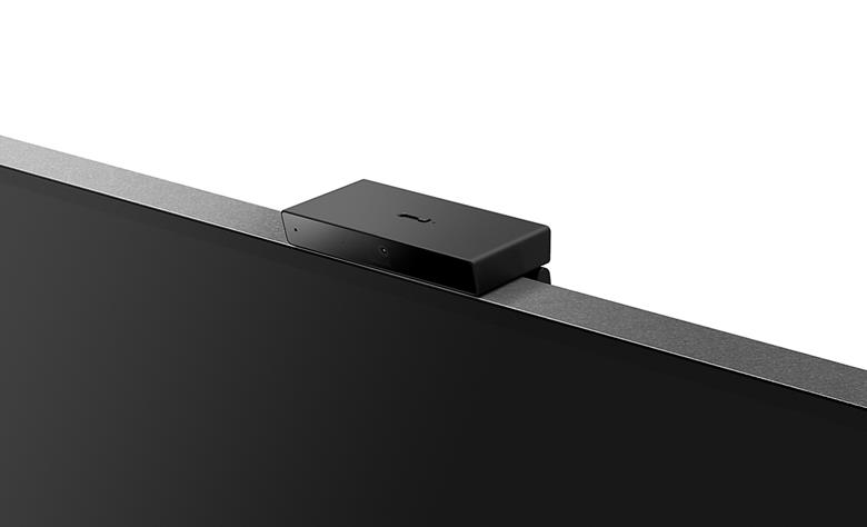 BRAVIA Cam with a privacy switch for easy camera cover control.