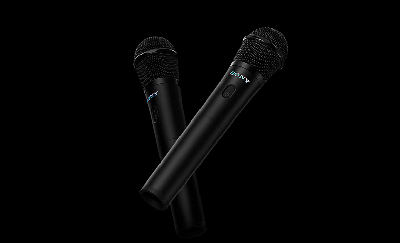 Two microphones next to each other