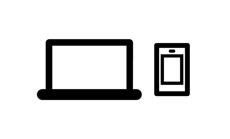 An illustration of a laptop and a smartphone.