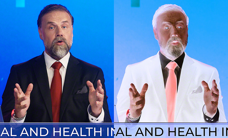 Collage demonstrating the colour inversion feature.